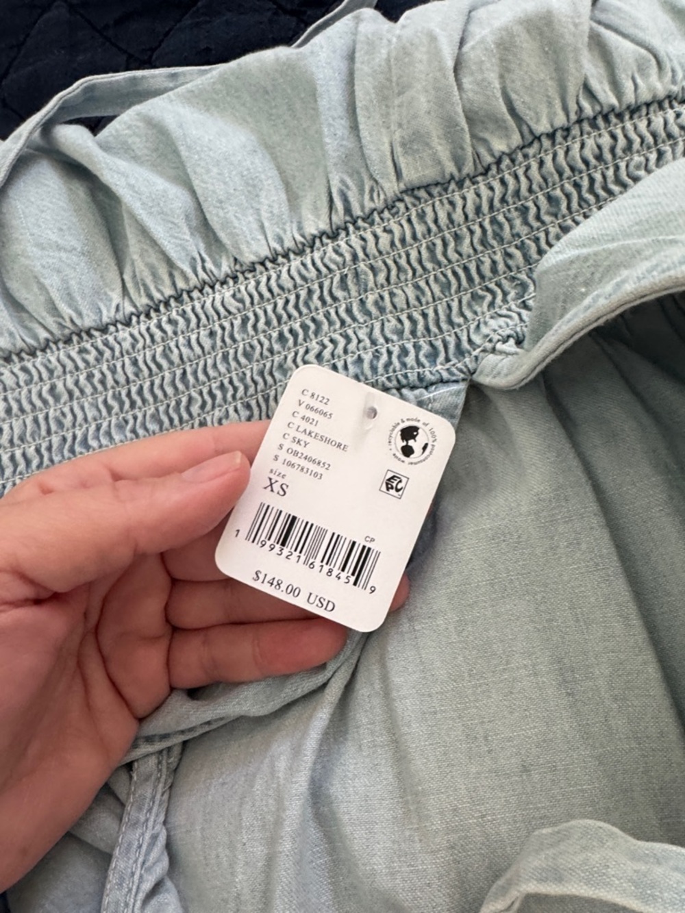 Free People Light Blue Denim Wide-Leg Overalls/Jumpsuit - Picture 11 of 11